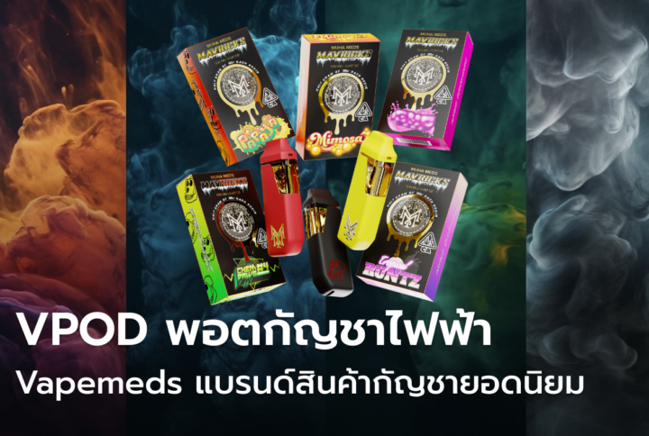 VPOD พอตกัญชาไฟฟ้า Vapemeds แบรนด์สินค้ากัญชายอดนิยม